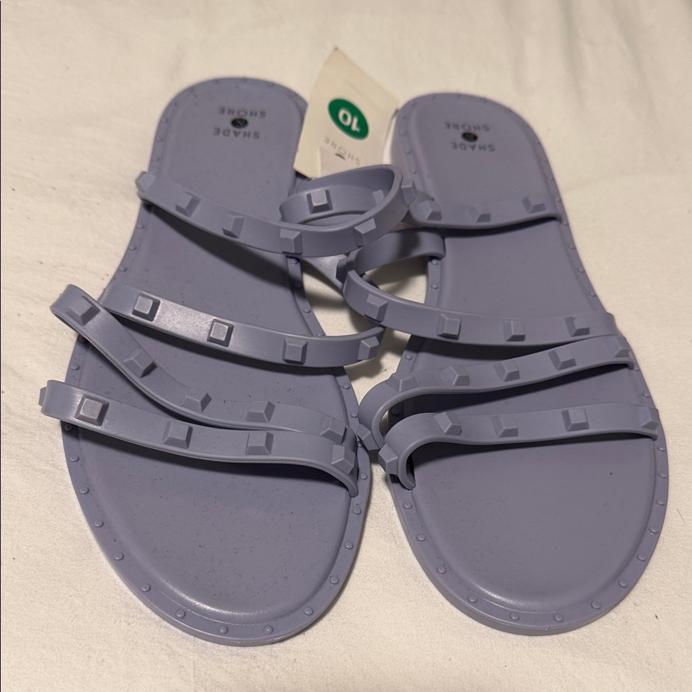 Shade & Shore Lavender Studded Sandals